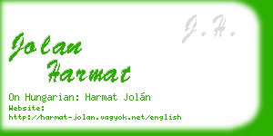 jolan harmat business card
